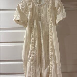 NWT J. Crew Cream Lace Dress with Pockets